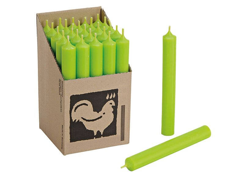Lumanare pentru decor, verde deschis 2x18x2cm
