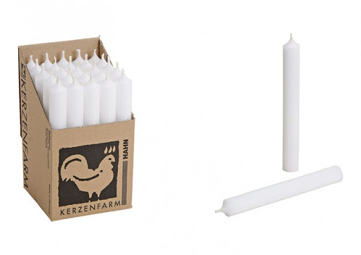 Lumanare pentru decor, alba 2x18x2cm