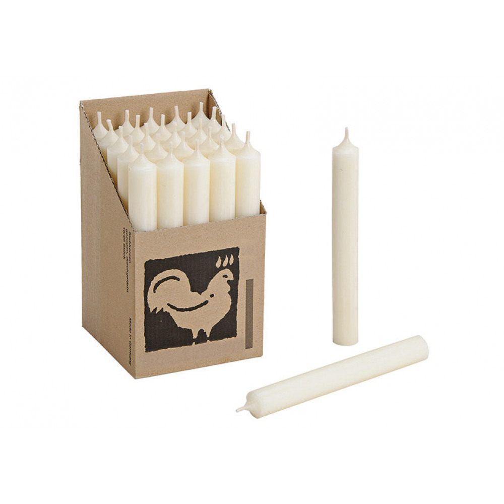 Lumanare pentru decor, alb crem 2x18x2cm