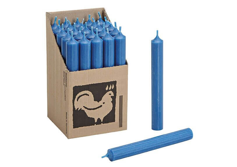 Lumanare pentru decor, albastru 2x18x2cm