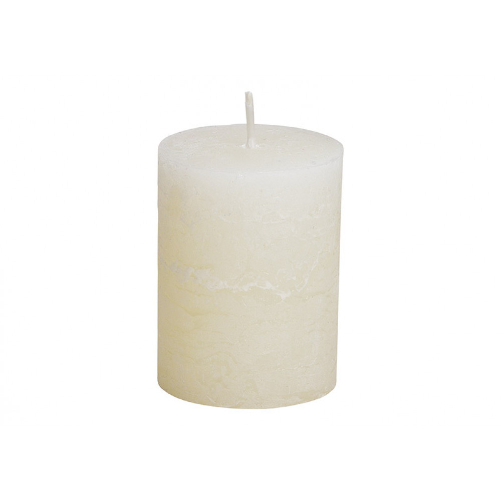 Lumanare de ceara, alb crem, pentru decor 6,8x9x6,8 cm