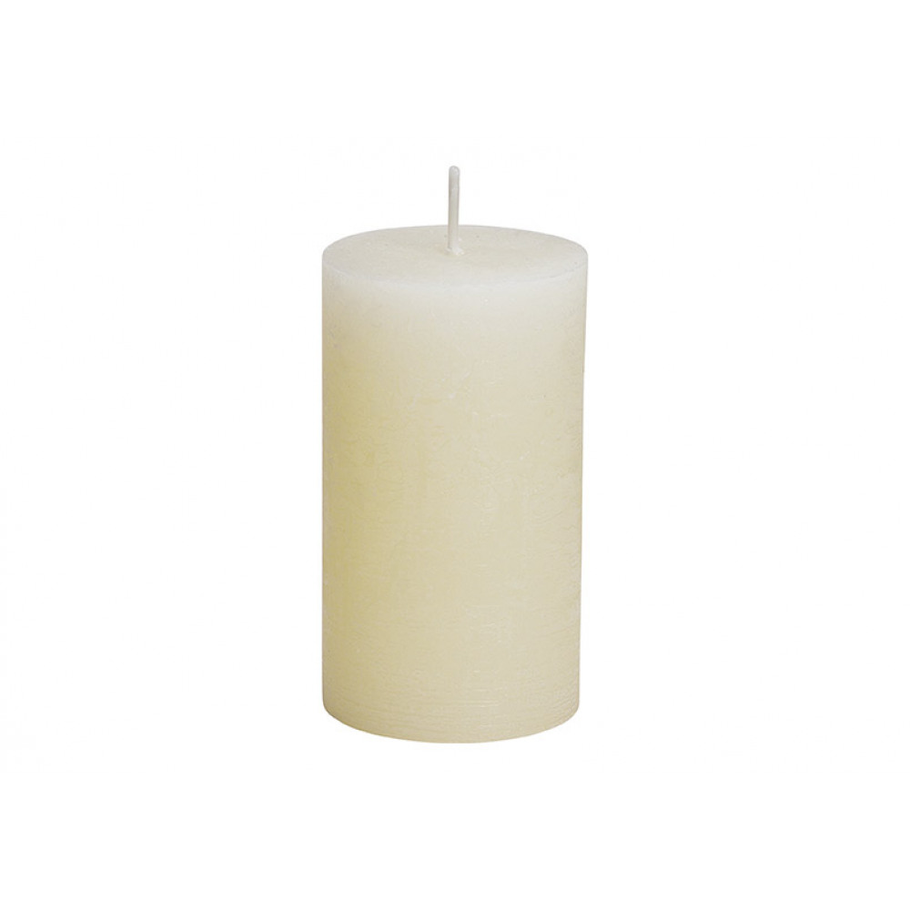 Lumanare de ceara, alb crem, pentru decor 6,8x12x6,8 cm