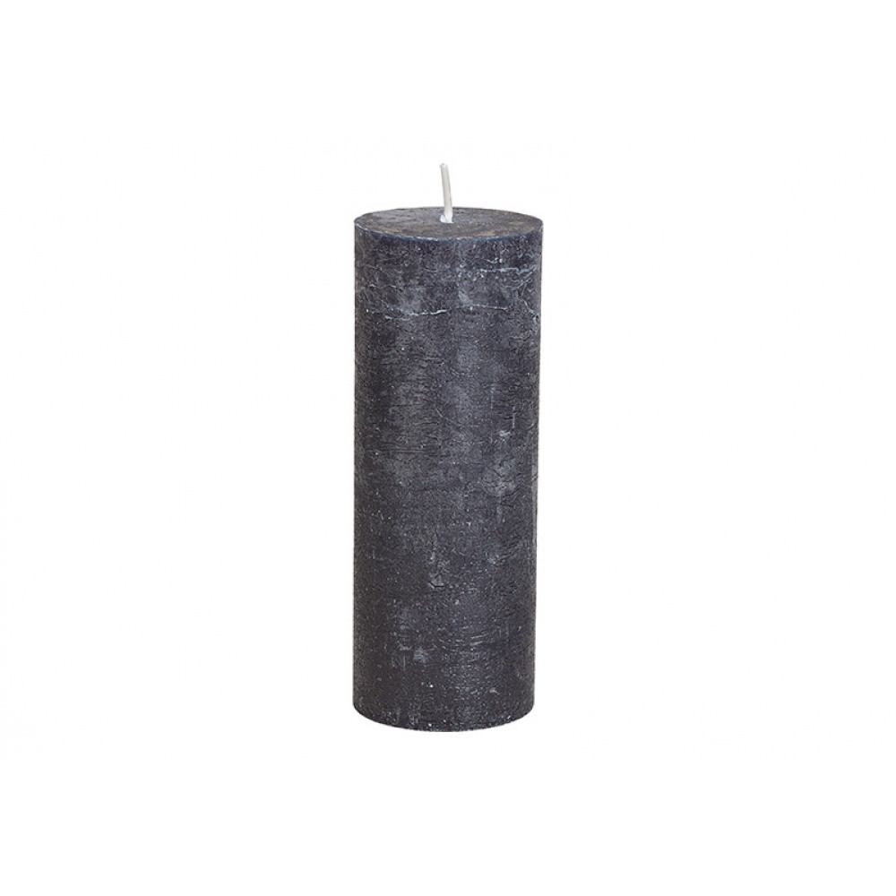 Lumanare de ceara, neagra, pentru decor, 6,8x18x8cm