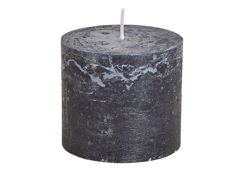 Lumanare de ceara, neagra 10x9x10cm