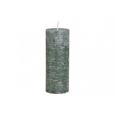 Lumanare de ceara verde 6,8x18x6,8 cm