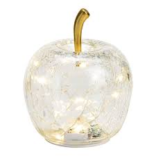 Mar cu 30 led, cu timer, din sticla transparenta (l/h/d) 22x24x22cm