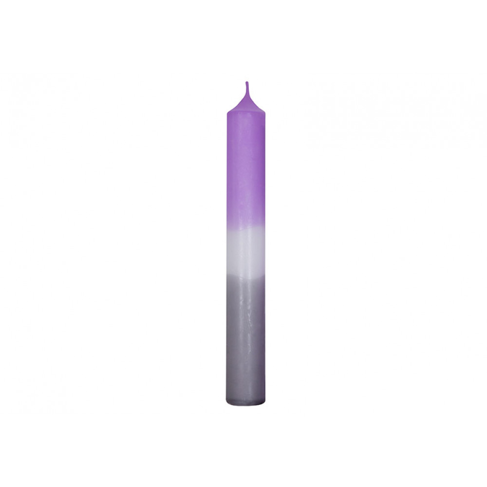 Lumanare 2 culori violet/gri 2x18x2cm