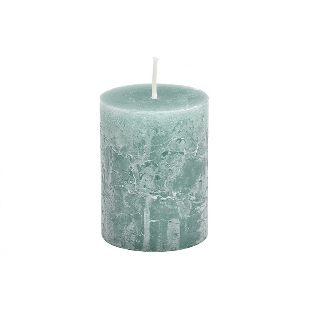 Lumanare de ceara pentru decor, culoare menta 6,8x9x6,8 cm
