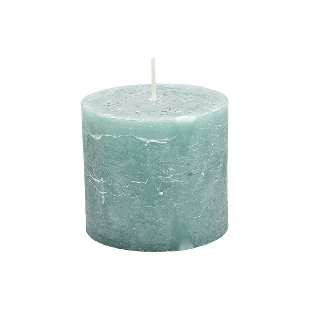 Lumanare de ceara pentru decor, culoare menta 10x9x10cm