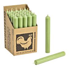 Lumanare pentru decor, verde salvie 2x18x2cm