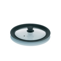 Capac sticla silicon Concetta 28 30 32 cm negru