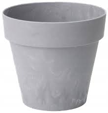 Ghiveci Ibiza beton D22cm,H19,4 cm,V4,5 l,sur deschis