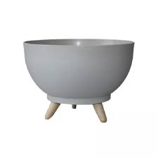 Ghiveci Misa Satina Eco D39 cm, H26,4 cm, V19,2 l, platinum