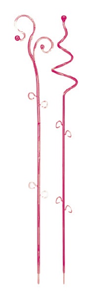 Suport Coubi orhidei H55cm transparent roz
