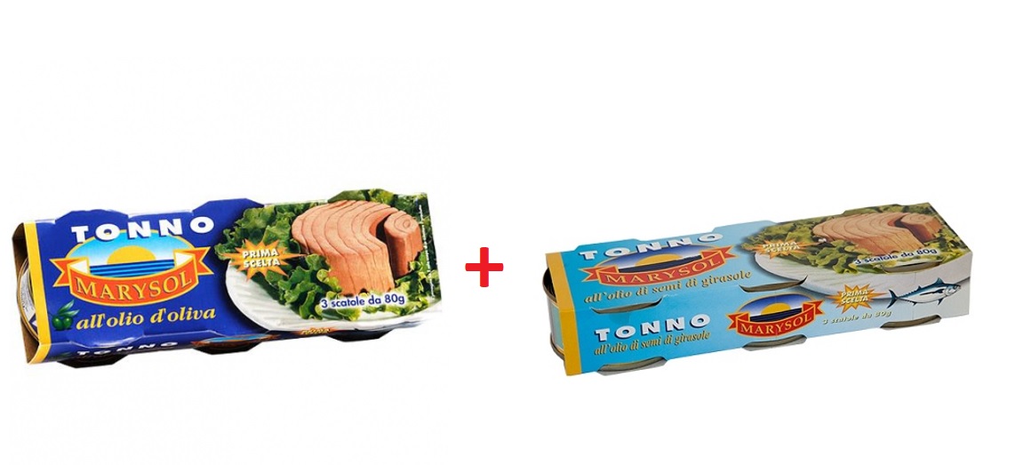 Set ton in ulei de floarea soarelui 3 buc, ulei de masline 3 buc.