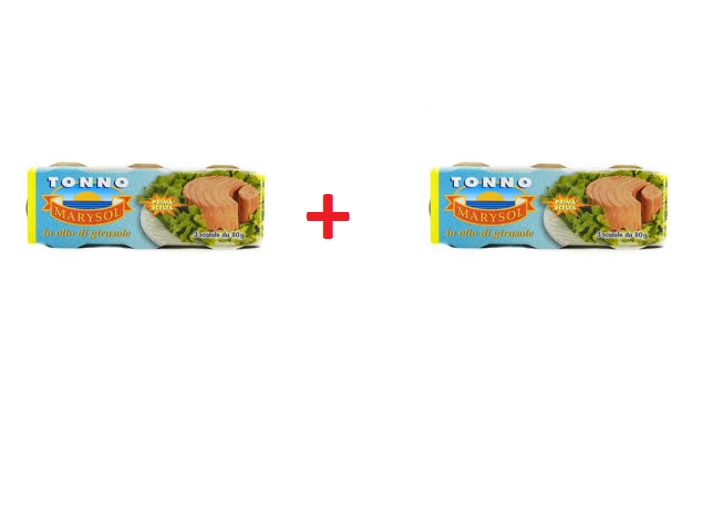 Set ton in ulei de floarea soarelui 3 buc*80gr (2  buc)